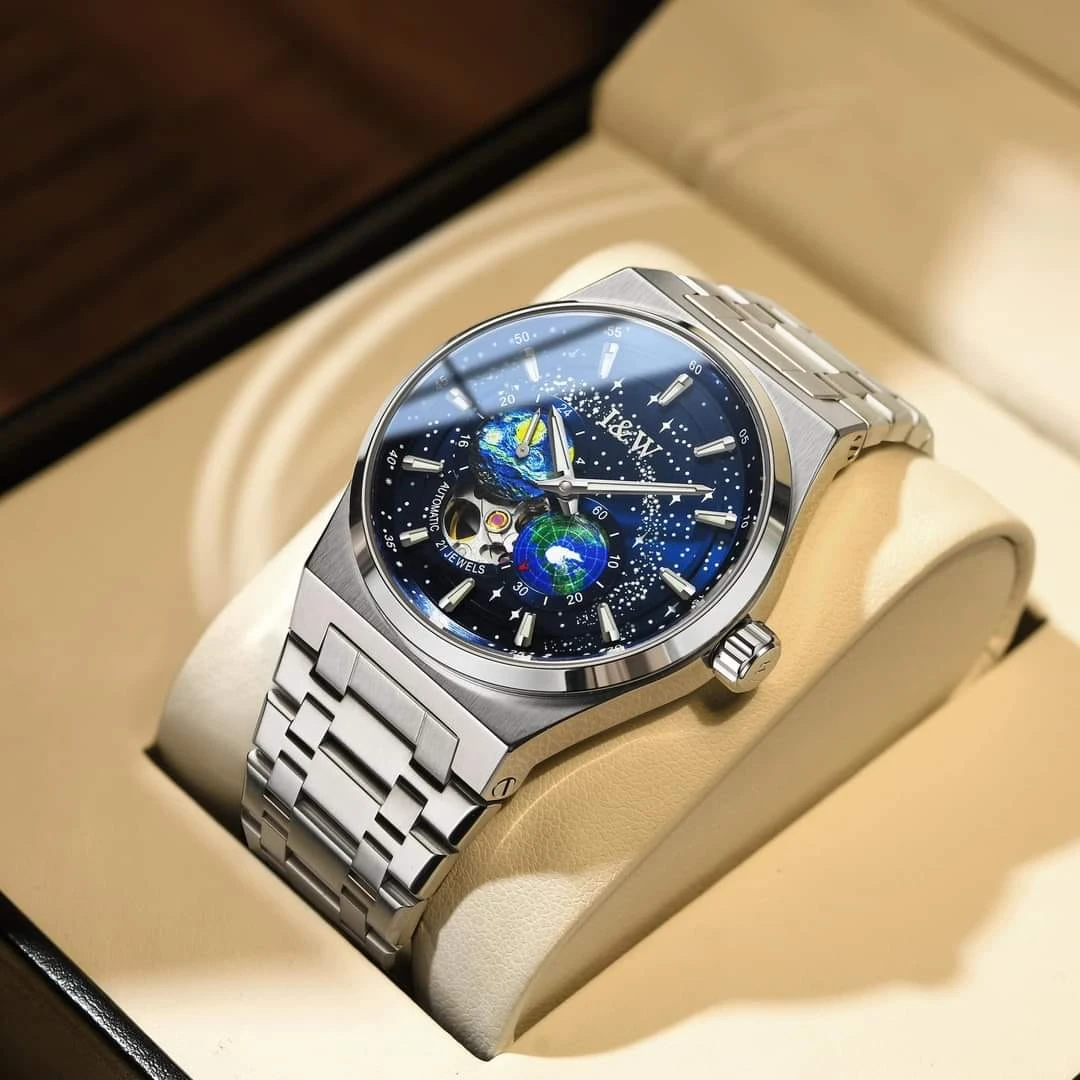 Đồng Hồ Nam Carnival I&W Earth Blue Dial